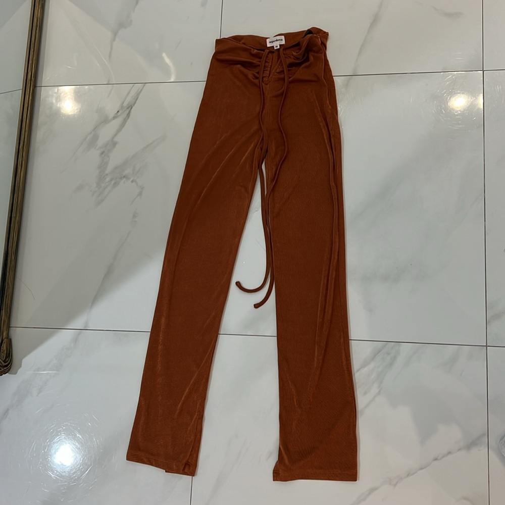 superdown Irene Strappy Pants & Bralette Set in Rust Jumpsuit Revolve XS - Picture 2 of 4